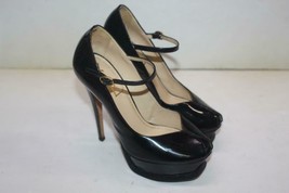 YSL Yves Saint Laurent Black Patent Leather Peep Toe Platform Pumps EU35... - £205.53 GBP