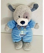 Baby Starters Peek A Boo Puppy Plush Stuffed Animal Blue Grey White Stri... - £31.13 GBP