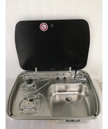 2 Burner Gas Stove Sink Combo 2*1.35KW 600*445*145mm GR-588 Boat Caravan - $785.74 CAD+