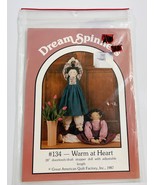 Dream Spinners #134  Quilt Pattern Warm At Heart 28&quot;Draft Stopper Doll - $9.89