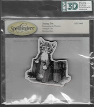 Spellbinders. Christmas Kitten Stamp. Stamping Cardmaking Scrapbooking Crafts - £4.92 GBP
