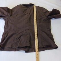 Jones New York RN#54050 Women's Brown Front Button Blazer Jacket Pockets Size 1X image 7