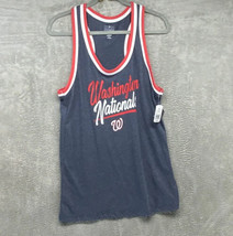 Washington Nationals Women’s Medium Baseball Tank Top T Shirt Tee Blue Red - $17.99
