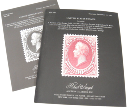 Siegel Auction Catalog 1997 w Prices Realized US Stamps Large Gold 1847-69 #796 - £10.33 GBP