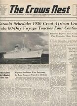 The Crows Nest May 1949 Cunard White Star Caronia - $17.82