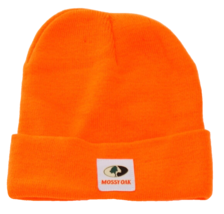 Mossy Oak Men&#39;s One Size Blaze Orange Knit Cuff Beanie - $34.64