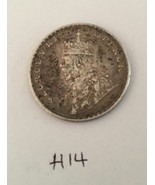 Antique Fine Silver One Rupee British India 1918 King George Coin H14 Un... - £161.23 GBP