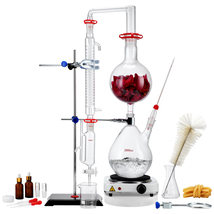 VEVOR Essential Oil Distillation Kit, 2000ml Distillation Apparatus, 28 ... - $124.99