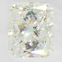 Radiant Shaped Diamond Natural Loose Real 0.54 Carat E SI2 Drilled IGI Certified - £546.70 GBP