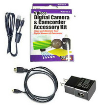 USB Cable + Hdmi Cable + USB Charger + Accessory Kit for Olympus SH-2, D... - £14.15 GBP
