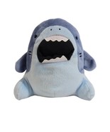 Samezu Plush Jaggy Shark Blue Open Mouth Hidden Pocket Sitting Clever Id... - £8.36 GBP