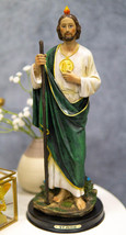 Saint Jude Thaddeus The Apostle Decorative Figurine With Engraved Base 13&quot; Tall - £28.69 GBP