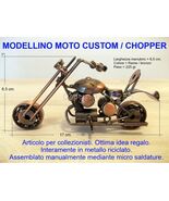 Modellini da collezione MOTO CUSTOM CHOPPER USA HARLEY HD metallo fatte a mano 1 - $31.00