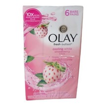Olay Fresh Outlast Cooling White Strawberry Beauty Bath Bars 6- 4 Oz Bars - £22.47 GBP