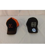 2 QTY Adult Hats ~ OU University Black Motorcycle Hat &amp; Virginia Cavaliers - £19.10 GBP