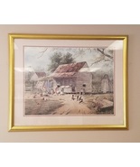 &quot;Working on Chores&quot; by T. Coleman Framed Print - £31.06 GBP