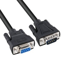 DTech DB9 RS232 Serial Cable Male to Female Extension Null Modem Cord Cross TX R - £20.18 GBP