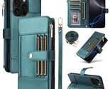 Generic For iPhone 13 (Color: BLUE) Magnetic Flip Leather back Case with... - $70.80