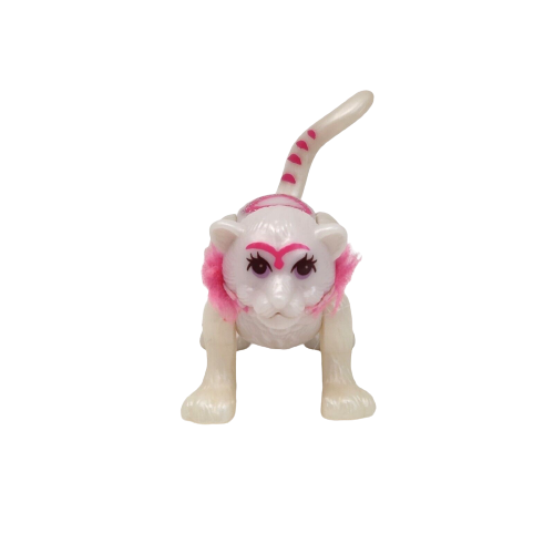Primary image for VINTAGE 1996 LITTLEST PET SHOP TONKA WHITE + PINK TIGER GLITTER HAPPY MEAL TOY