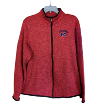 University of Mississippi Red Zip Up Jacket Ole Miss KA For Her Knights Apparel - £19.11 GBP