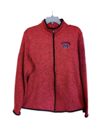 University of Mississippi Red Zip Up Jacket Ole Miss KA For Her Knights ... - £19.12 GBP