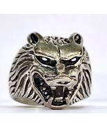 Mens Wolf Vintage Art Deco Engagement Ring 14k WGold Fn Size 91/2 - £11.66 GBP