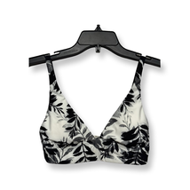 Splendid Womens Bikini Swim Top Black White Floral Leaves Back Closure XS New - £18.30 GBP