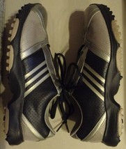 Adidas Men&#39;s Golf Shoes 791003 Size 7.5 Black / Gold Bin Z - $21.78