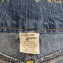 Apollo Jeans Women's Blue Cotton Blend Denim Bootcut Jeans Size 23/24 (38×30) image 3
