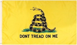3x5 Gadsden DONT TREAD ON ME Culpepper Rattlesnake Tea Party Flag Yellow Snake - £12.82 GBP