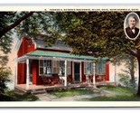 Thomas Edison Residence w Inset Milan Ohio OH UNP WB Postcard H22 - £3.16 GBP
