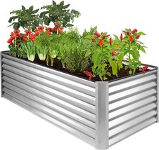 Best Choice Products 6x3x2ft Outdoor Metal Raised Garden Box - £190.90 GBP