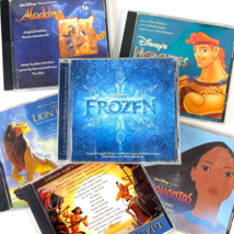 Disney Movie Soundtracks 6 CD Lot Frozen Aladdin Hercules Lion King Pocahontas - £43.83 GBP
