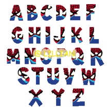 pdf SPIDERMAN WEB Alphabetical ABC to Z Cross Stitch Pattern Chart - $5.95