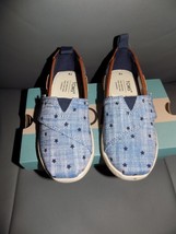 TOMS Unisex Child Alpargata Sneaker, Navy, 9 Tiny NEW - $55.20