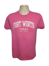 Fort Worth Texas est 1873 Adult Small Pink TShirt - $17.82