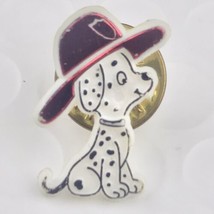 Dalmatian Firehouse Dog Fireman Pin Vintage Plastic - $9.89
