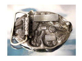 Vintage 1984 Siskiyou E-29 - Country Music - Pewter Belt Buckle - £11.73 GBP