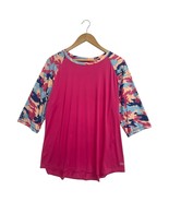 Reel Legends Womens Extra Large Pink Camouflage Floral Raglan Fishing Ou... - $364.28 MXN