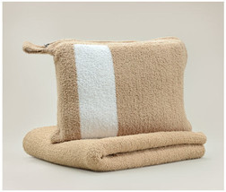 Kashwere Travel Throw Blanket - Camel - £70.39 GBP
