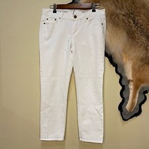 J. Crew Matchstick Crop White Denim Skinny - $659.52 MXN