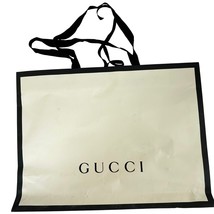 Gucci Retail Paper Shopping Bag 19×14×3″ with Black Ribbon Closure – Lig... - $700.75 MXN
