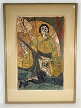 Irving Amen Large Signed Numbered Lithograph Homage To Telemann Framed - £632.97 GBP