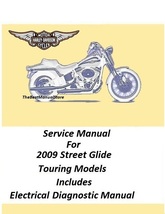 2009 Harley Davidson Street Glide Touring Models Service Manual  - $25.95