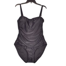 DKNY Women&#39;s One Piece Slimming Black Swimsuit Size XL - £18.55 GBP