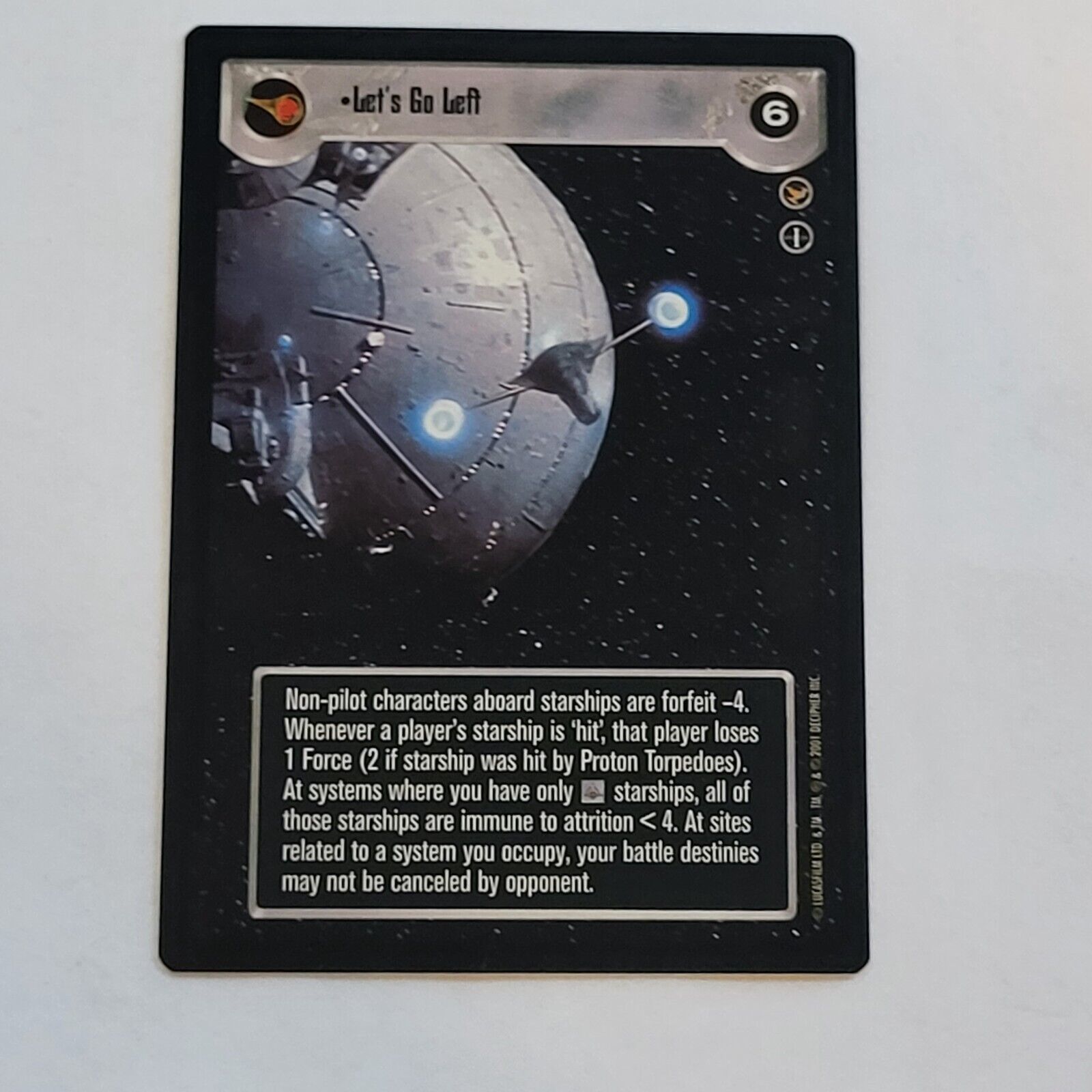 Primary image for SWCCG Star Wars CCG Theed Palace: Let's Go Left Light Side Rare Decipher