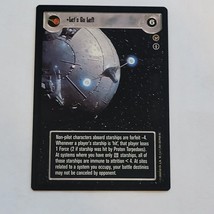 SWCCG Star Wars CCG Theed Palace: Let&#39;s Go Left Light Side Rare Decipher - £2.35 GBP