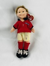 NWT Ty Teenie Beanie Bopper &#39;Footie&#39; #7 - England Soccer Player - Ornament - 8&quot; - £2.57 GBP