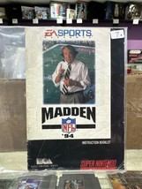 Madden NFL 94 (Super Nintendo, 1993) SNES Instruction Manual Only - £4.08 GBP