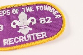 Vintage 1982 Footsteps of the Founder Recruiter BSA Boy Scouts America Patch - £9.31 GBP